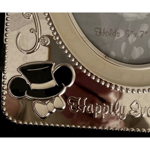 Disney Mickey Minnie Mouse Happily Ever After Wedding Picture Frame  5" X 7" - Picture 9 of 10